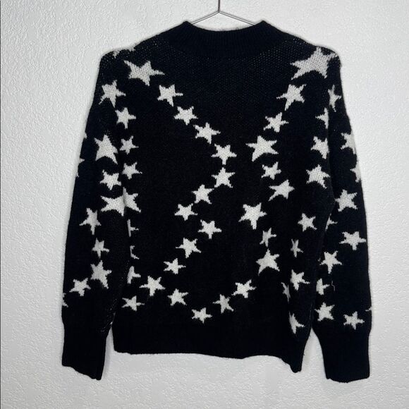 NWT Rails Kana Sweater Black Stars Cashmere/Wool Blend XXS - Picture 7 of 13